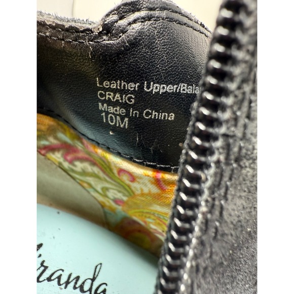 Miranda Lambert Black Suede‎ Leather Guitar Ankle Booties Women's Size 10M - Picture 3 of 12